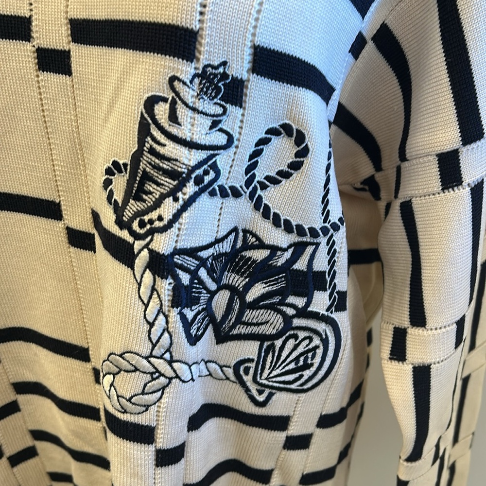 Vintage Escada Nautical Sweater - Picture 2 of 9